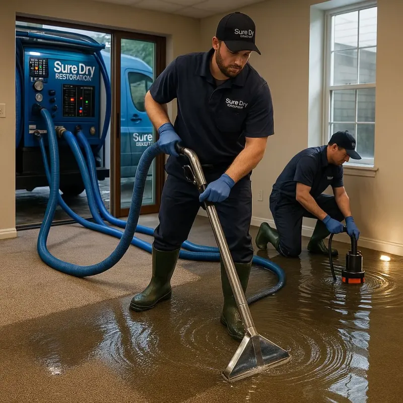 Water Extraction and Removal process in North DeLand, FL